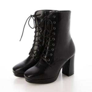 Mafmof（マフモフ） ブーツ 9cmヒールストーム入りチャンキーヒール