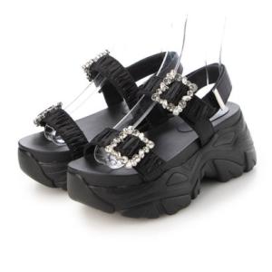 SNIDEL（スナイデル） 厚底 サンダル スニーカーソールビジュー