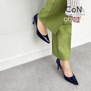 マミアン mamian 【 24SS iCoN COLORS 】7.0cm 痛くなりにくい 美脚ポインテッドトゥエナメルカラーパンプス／C76531｜locondo-shopping