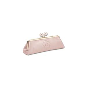 マリークワント MARY QUANT エンボスデイジーパール ガマ口ペンケース （パールピンク）