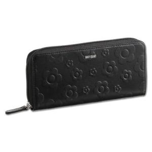 【美品】MARY QUANT キルトフォームデイジー パース 黒 MARY QUANT】キルトフォームデイジー パース (MARY QUANT/長財布