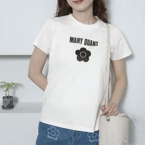 マリークワント MARY QUANT ベーシックロゴ Tシャツ （ホワイト）