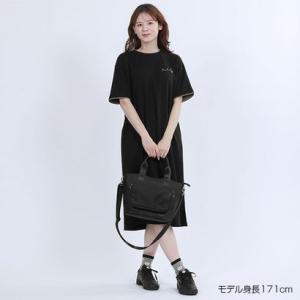 マリークワント MARY QUANT フェイクレイヤード ワンピース （ブラック）