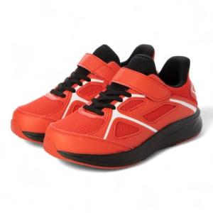 MADFOOT! マッドフット 【サッと履ける】キッズ 軽量スニーカー ストラップ 脱ぎ履き簡単 すぐスポ 250017（レッド）