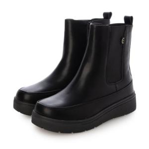 MADFOOT! マッドフット キッズ 厚底サイドゴアブーツ【幅広3E】カジュアルブーツ 252001 ブラック