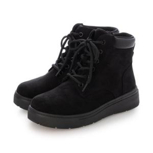 MADFOOT! マッドフット キッズ 厚底レースアップブーツ【幅広3E】カジュアルブーツ 252002 ブラック/ブラック