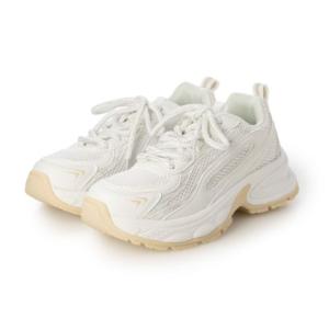 MADFOOT! マッドフット キッズ ボリュームソールメッシュスニーカー【幅広3E】厚底 250033 ホワイト