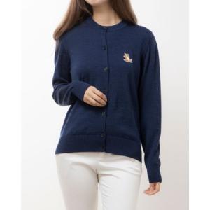 メゾンキツネ MAISON KITSUNE カーディガン（ NAVY MELANGE）