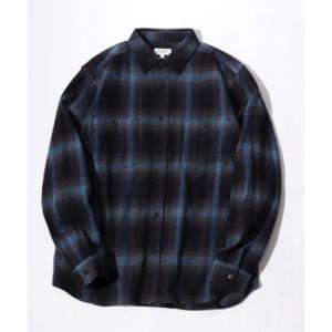 USAコットン ヘビーウェイト オンブレネルチェックシャツ ワークシャツ 長袖シャツ メンズ