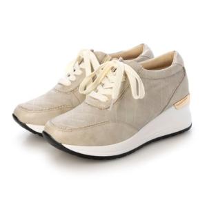 マリカ MARIKA 4E厚底キルティング風スニーカー （ベージュ）