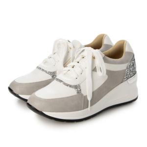 マリカ MARIKA 4E厚底グリッター使いお洒落スニーカー （グレー）