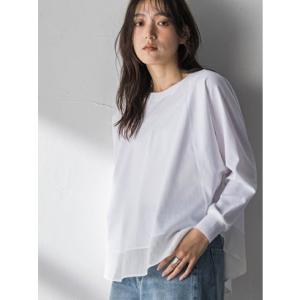 メイソングレイ MAYSON GREY ポンチローマラウンドヘムドッキングプルオーバー （ホワイト）