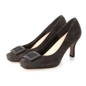 メルモ MELMO バックルモチーフスクエアトゥパンプス