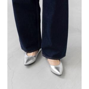 メヌエ Menue エアスイート ポインテッドトゥフラットパンプス （1140シルバーPU）