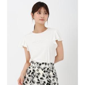 ミッシュマッシュ MISCH MASCH 2025春夏新作 箔プリントフレア袖Tシャツ （WHITE...