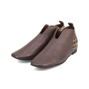 ミッシーデミッシー missy des missy 　アンクル丈 ソフトブーティ MMD3636 （ダークブラウンコンビ）