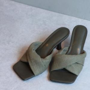ミレム mirem Twist bicolor sandals （OLIVE）