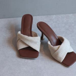 ミレム mirem Twist bicolor sandals （NATURAL MIX）