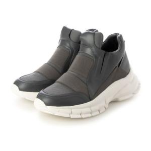 ミソペ MISOPE ストレッチニットハイカットスニーカー （グレイ）