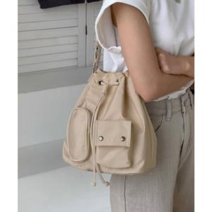 ミニミニストア miniministore 巾着ショルダーバッグ レディース 小さめ （ベージュ）