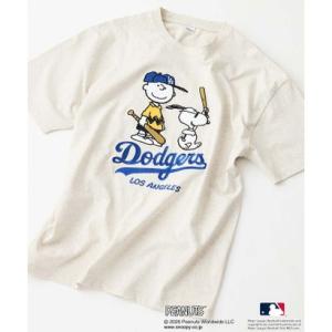 メジャーリーグベースボール MLB MLB PEANUTS Tシャツ エムエルビー ピーナッツ スヌーピー （オフホワイトA）