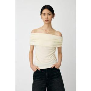 SHEER OFF SHOULDER トップス O/WHT1