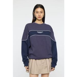 BLOCK PANEL SWEAT シャツ NVY