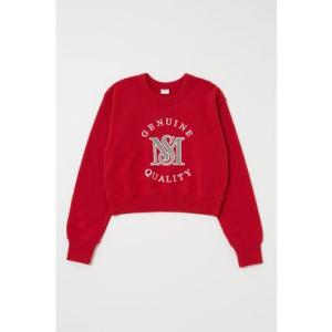 MOUSSY MONOGRAM LOGO スウェット RED