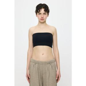 SQUARE NECK BARE キャミトップス BLK