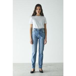 マウジー moussy PLAIN JEANS STRAIGHT SLIM （ライトブルー）｜locondo-shopping