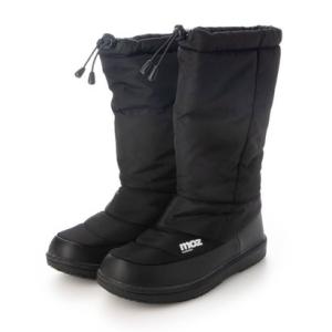 モズ moz ４ｃｍ防水・防滑チェックボアあったかブーツ （ブラック）