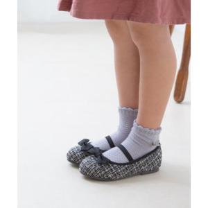 モーイモーイ mooimooi キッズバレエシューズ （ブラックツイード／クロス調）