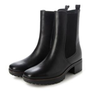 モード カオリ MODE KAORI 【本革】 【撥水 防滑 断熱】トラックソールチェルシーブーツ 21461 （ブラック）