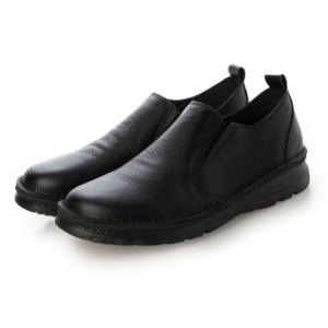 モード カオリ MODE KAORI 【本革】 撥水レザースニーカー 6105 （ブラック/ブラック）