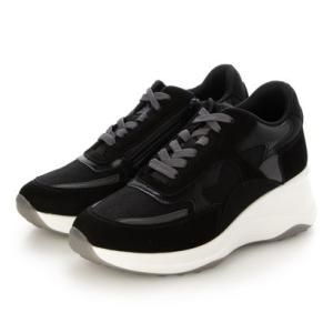 モード カオリ MODE KAORI モード カオリ MODE KAORI  【本革】 厚底ヒールアップスニーカー 21508 （ブラック）