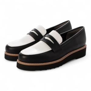 モード エ ジャコモ カリーノ MODE ET JACOMO carino 【レイン対応】【2WAY】厚底タッセルローファー （ブラックコンビ）