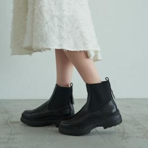 モード エ ジャコモ カリーノ MODE ET JACOMO carino 厚底サイドゴアブーツ （ブラック）