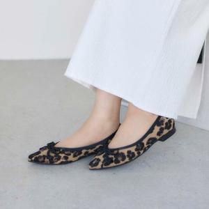 モード エ ジャコモ カリーノ MODE ET JACOMO carino ポインテッドトゥバレエシューズ （ベージュコンビ）