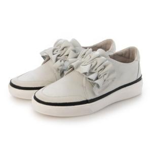 モード エ ジャコモ ディッシィ MODE ET JACOMO D'ICI フリルベルクロスニーカー （ホワイト）