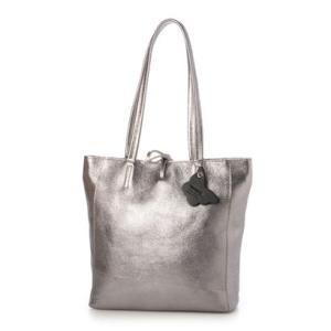 モードフルーレ MODE FOURRURE イタリアンカーフスモールトート （メタル）