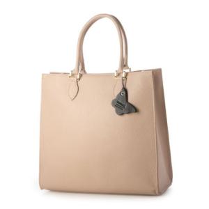 モードフルーレ MODE FOURRURE イタリアンカーフスクエアトートバッグ （ベビーピンク）