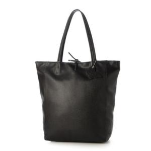 モードフルーレ MODE FOURRURE イタリアンカーフファスナー付シンプルトート （ブラック）