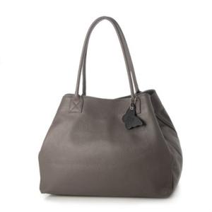 モードフルーレ MODE FOURRURE イタリアンカーフシンプルトート （グレー）