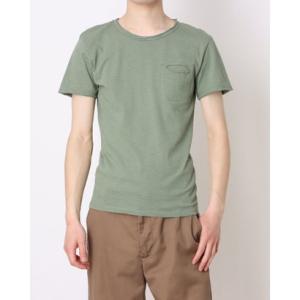 モードフルーレ MODE FOURRURE イタリア製メンズTシャツ （カーキ）