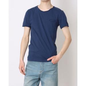 モードフルーレ MODE FOURRURE イタリア製メンズTシャツ （ブルーネイビー）