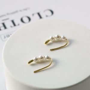 ノエルマーケット Noelmarket パールが華やぐ ドロップピアス 金属アレルギー対応 シルバー925製 （ゴールド）