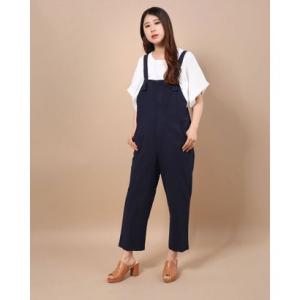 ナチュアンドダイアリー Nachu & Diary フロントジップサロペット （ネイビー）