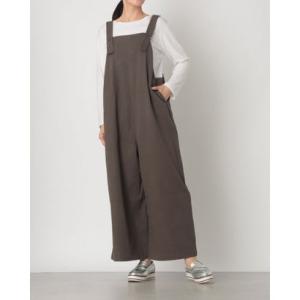 ナチュアンドダイアリー Nachu & Diary コットンコイルサロペット （KHAKI）