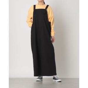 ナチュアンドダイアリー Nachu & Diary コットンコイルサロペット （BLACK）