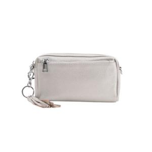 バックヤードファミリー BACKYARD FAMILY COOCO シュリンクレザー 横型ミニショルダーバッグ （シルバー）